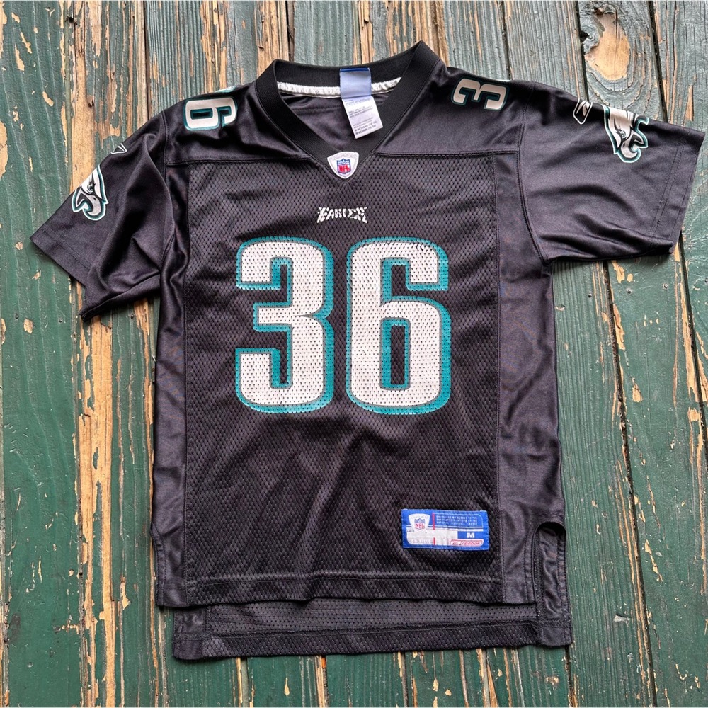Reebok NFL Philadelphia Eagles Brian Westbrook 36 Jersey Youth Medium Black